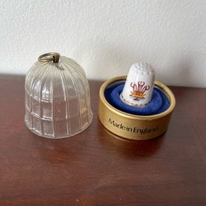 LADY DIANA SPENCER MARRIAGE BONE CHINA THIMBLE